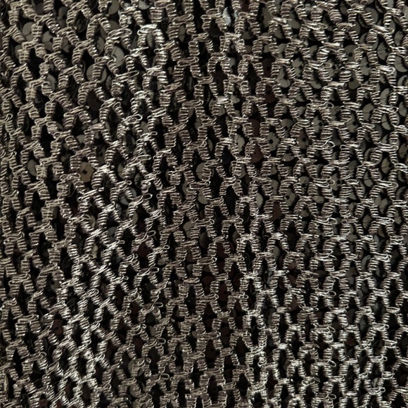 Badgley Mischka Black and Silver full length dress - Picture 3 of 10